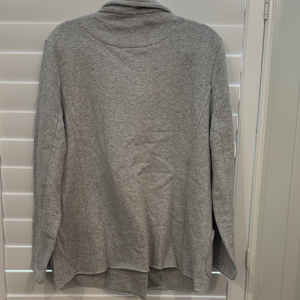 Quincy 100% Organic Cotton French Terry Fleece Pea Coat - Picture 2 of 2